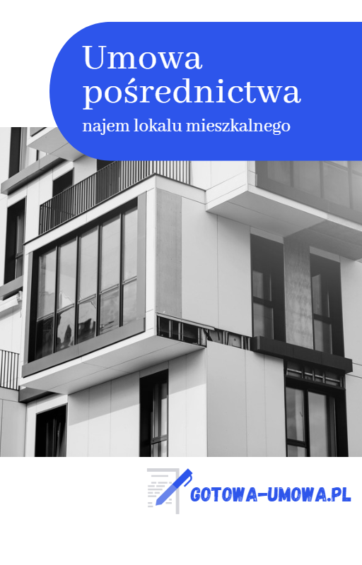 Umowa pośrednictwa najmu lokalu mieszkalnego
